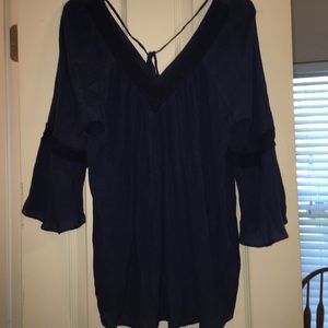 Navy blouse